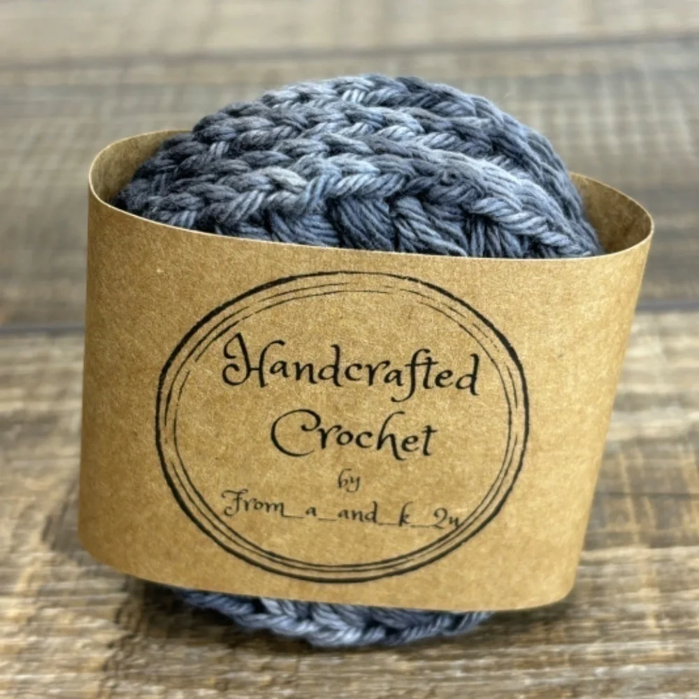 Handcrafted Crochet Face‎ Round Makeup Remover Scrubbies Set Cotton Yarn